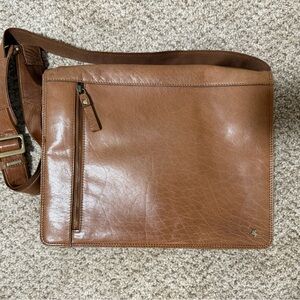 Visconti Leather Messenger Bag